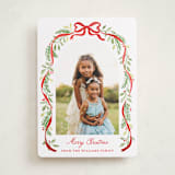 "Ribbon arch" - Holiday Cards in Cardinal by Sarah Knight - Front