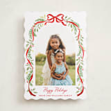"Ribbon arch" - Holiday Cards in Cardinal by Sarah Knight - Front