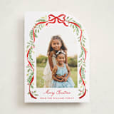 "Ribbon arch" - Holiday Cards in Cardinal by Sarah Knight - Front