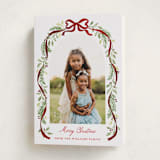 "Ribbon arch" - Holiday Cards in Cardinal by Sarah Knight - Folded Card