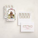 "Ribbon arch" - Holiday Cards in Cardinal by Sarah Knight - Assembled