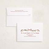 "Ribbon arch" - Holiday Cards in Cardinal by Sarah Knight - FREE Recipient Addressing