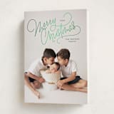 "Up Top" - Holiday Cards in Pine by Lauren Chism - Folded Card