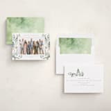 "Heavenly Forest" - Holiday Cards in Moss by Petra Kern - Assembled