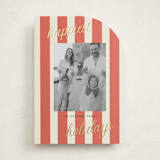 "Happiest Holidays" - Holiday Cards in Berry by Louise Kay - Front