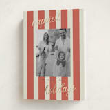 "Happiest Holidays" - Holiday Cards in Berry by Louise Kay - Folded Card
