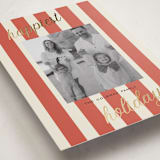 "Happiest Holidays" - Holiday Cards in Berry by Louise Kay - Detail