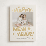 "Big Year Energy" - Holiday Cards in Champagne by Kercia Jane - Front