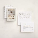 "Big Year Energy" - Holiday Cards in Champagne by Kercia Jane - Assembled