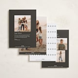 "Happy Script" - Holiday Cards in Snow by Nicole Walsh - Back of Card Options