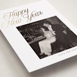 "Happy Script" - Holiday Cards in Snow by Nicole Walsh - Detail