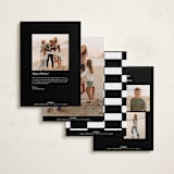"Eclair" - Holiday Cards in Coal by Blustery August - Back of Card Options