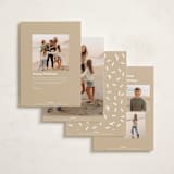 "Glittering Cheers" - Holiday Cards in Ink by Emily Sabol Goss - Back of Card Options