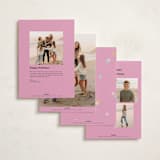 "Happy Year Trio" - Holiday Cards in Candy by Angela Thompson - Back of Card Options