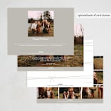 "Neatly Tied" - Holiday Cards in Cotton by Everett Paper Goods - Back of Card Options