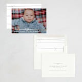 "Neatly Tied" - Holiday Cards in Cotton by Everett Paper Goods - Assembled
