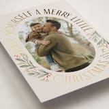 "merry little Christmas time" - Holiday Cards in Linen by Karidy Walker - Detail