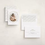 "Ribbon & Wreath" - Holiday Cards in Sage by Itsy Belle Studio - Assembled