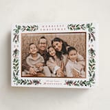 "Sparkly Bows" - Holiday Cards in Forest by Makewells - Folded Card