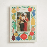 "Ornament Tree Frame" - Holiday Cards in Sand by Alethea and Ruth - Front