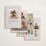 "Ornament Tree Frame" - Holiday Cards in Sand by Alethea and Ruth - Back of Card Options