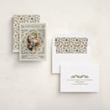 "Gilded Christmas" - Holiday Cards in Juniper by Paper Sun Studio - Assembled
