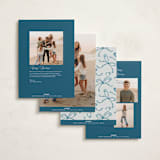 "baubles and bows" - Holiday Cards in Snowball by Paper Sun Studio - Back of Card Options