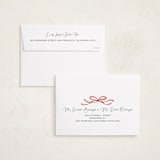 "baubles and bows" - Holiday Cards in Candy Cane by Paper Sun Studio - FREE Recipient Addressing