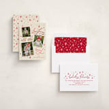 "Laughing All the Way" - Holiday Cards in Reindeer Nose by Erin German - Assembled