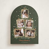 "Christmas tree collage" - Holiday Cards in Pine Needle by Cass Loh - Front