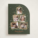 "Christmas tree collage" - Holiday Cards in Pine Needle by Cass Loh - Front