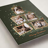 "Christmas tree collage" - Holiday Cards in Pine Needle by Cass Loh - Detail