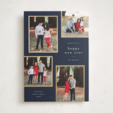 "Simply Framed" - Holiday Cards in Navy by Stacey Meacham - Front
