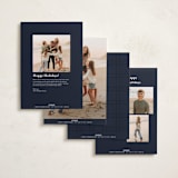 "Simply Framed" - Holiday Cards in Navy by Stacey Meacham - Back of Card Options