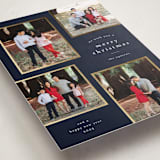 "Simply Framed" - Holiday Cards in Navy by Stacey Meacham - Detail