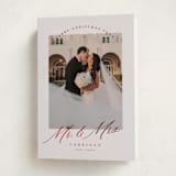 "MR. AND MRS." - Holiday Cards in Tinsel by Pink House Press - Folded Card