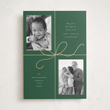 "Bow Two" - Holiday Cards in Holly by Emily Betts - Front