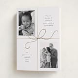 "Bow Two" - Holiday Cards in Snow by Emily Betts - Folded Card