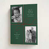 "Bow Two" - Holiday Cards in Holly by Emily Betts - Folded Card