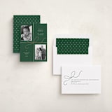 "Bow Two" - Holiday Cards in Holly by Emily Betts - Assembled