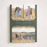 "Gilded Trio" - Holiday Cards in Fern by Michelle Taylor - Front