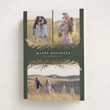 "Gilded Trio" - Holiday Cards in Fern by Michelle Taylor - Folded Card