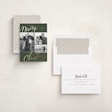 "Christmas Memories" - Holiday Cards in Forest by Wildfield Paper Co - Assembled