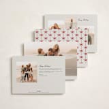 "Bow" - Holiday Cards in Poinsettia by Pixel and Hank - Back of Card Options