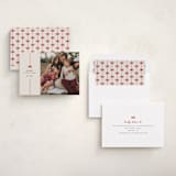 "Bow" - Holiday Cards in Poinsettia by Pixel and Hank - Assembled
