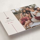 "Bow" - Holiday Cards in Poinsettia by Pixel and Hank - Detail