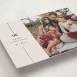 "Bow" - Holiday Cards in Poinsettia by Pixel and Hank - Detail