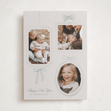 "Bows" - Holiday Cards in Champagne by Baumbirdy - Front