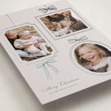 "Bows" - Holiday Cards in Champagne by Baumbirdy - Detail