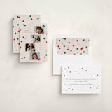 "Vintage Confetti" - Holiday Cards in Ivory by Katie Zimpel - Assembled